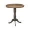 International Concepts Round 36 in Rd top ped table, 12 in leaf, 41.3 inh, bar Height, Hickory/Washed Coal, 36 W, 48 L, Wood K45-36RXT-6B-2 - alternate 8